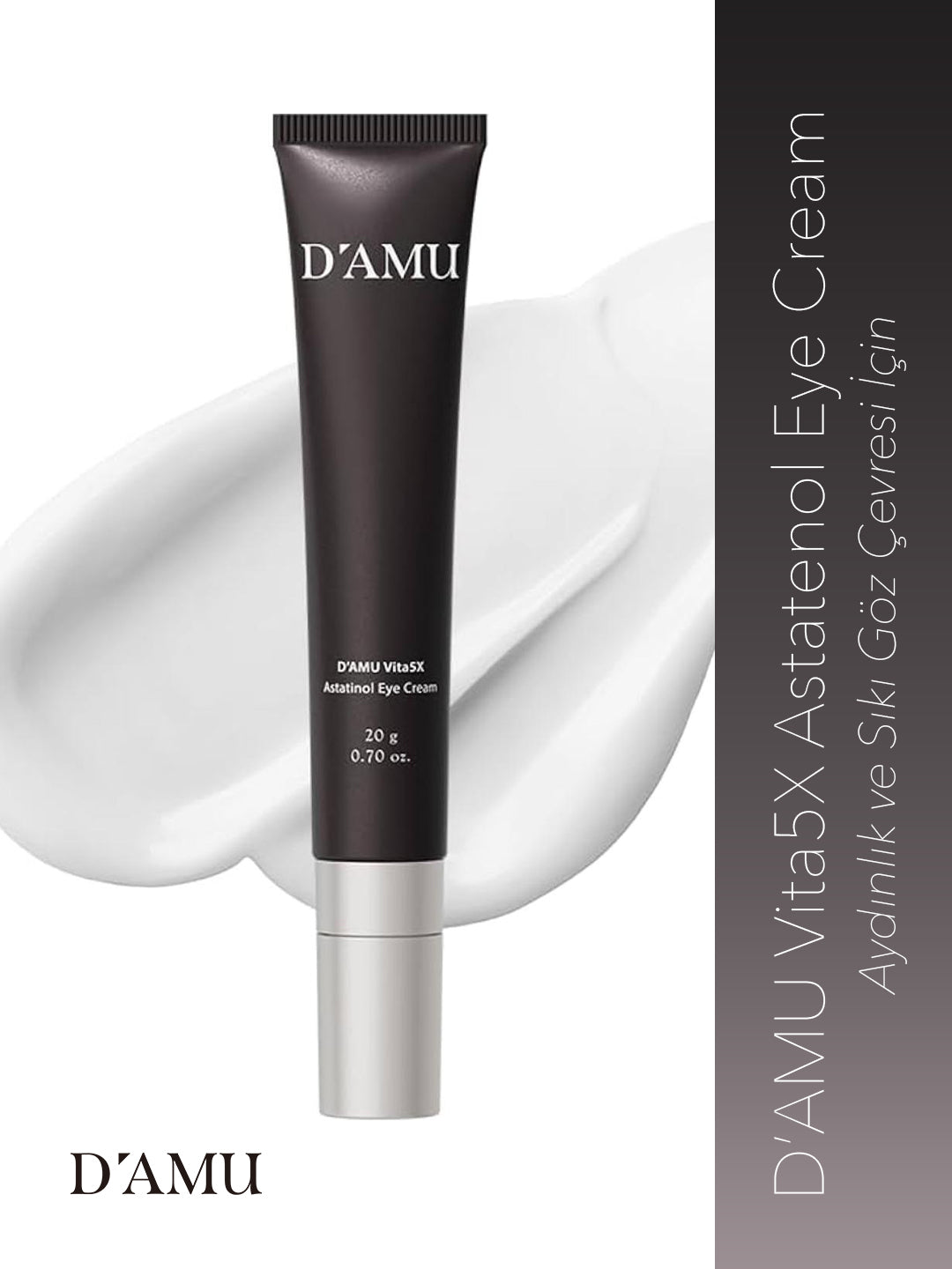 D’amu Vita5X Astatinol Eye Cream – Göz Çevresi Aydınlatıcı, Nemlendirici ve Sıkılaştırıcı Bakım Kremi