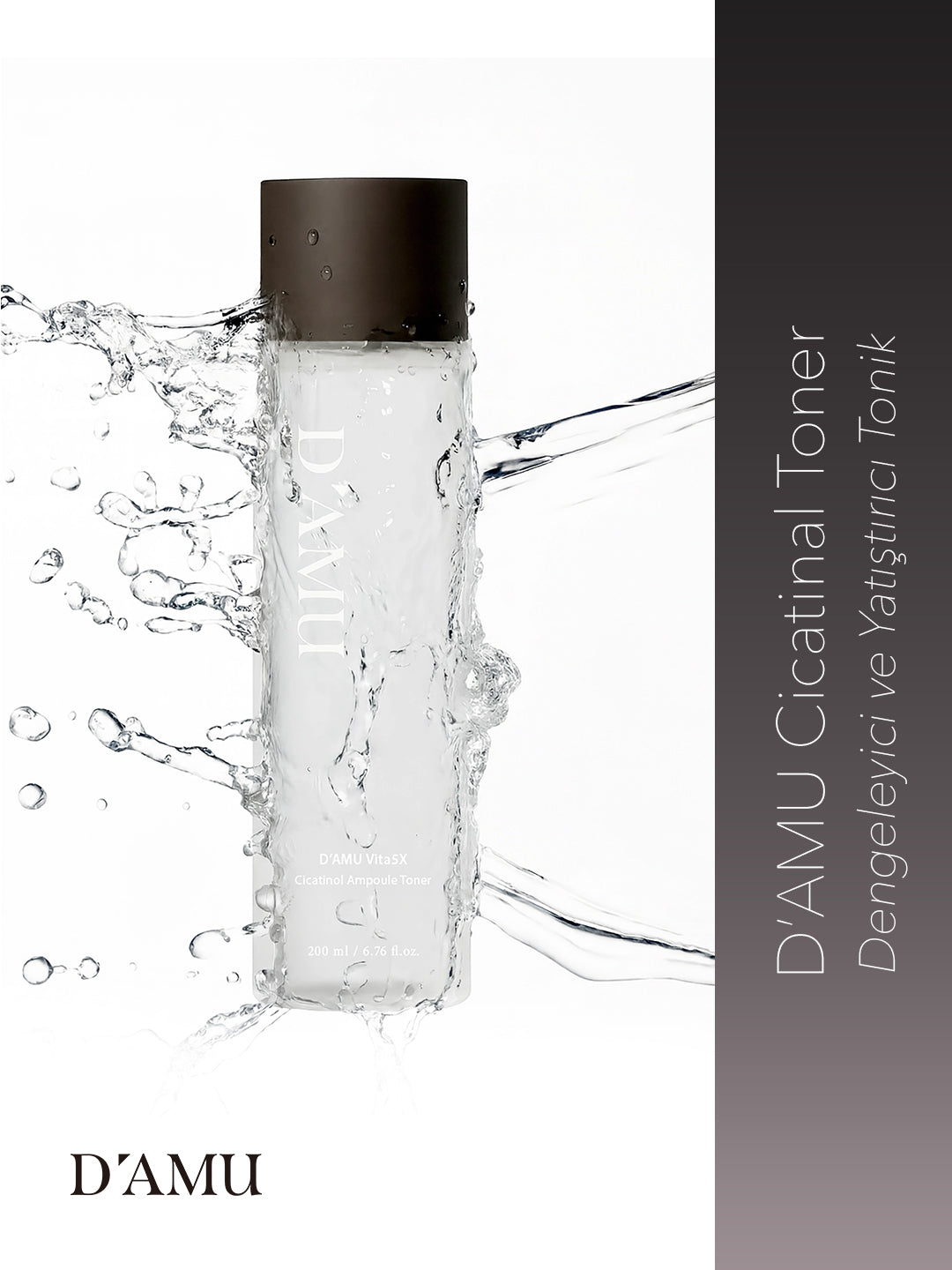 D’amu Vita5X Cicatinol Ampoule Toner – Yatıştırıcı, Nemlendirici ve Sıkılaştırıcı Etkili Ampul Tonik