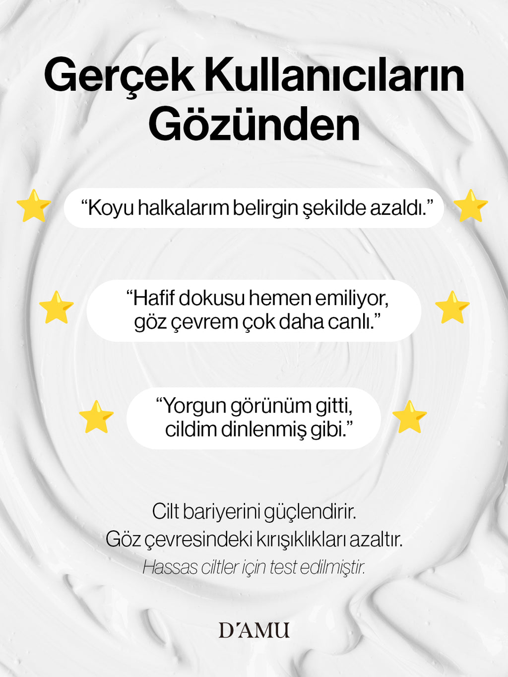 D’amu Vita5X Astatinol Eye Cream – Göz Çevresi Aydınlatıcı, Nemlendirici ve Sıkılaştırıcı Bakım Kremi