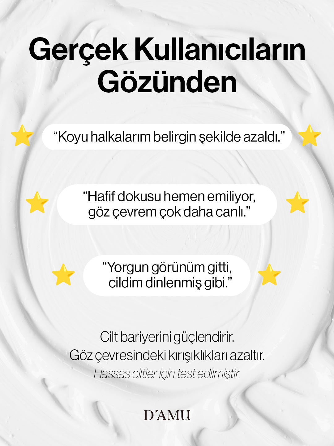 D’amu Vita5X Astatinol Eye Cream – Göz Çevresi Aydınlatıcı, Nemlendirici ve Sıkılaştırıcı Bakım Kremi