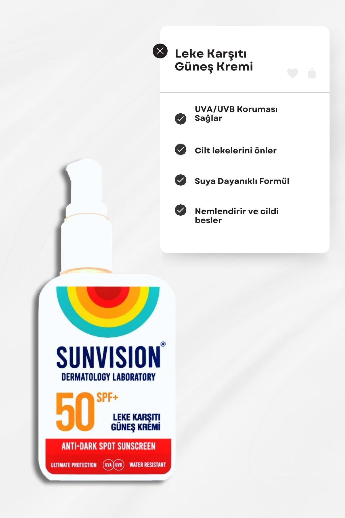 Sunvision Leke Karşıtı Güneş Kremi 50ML
